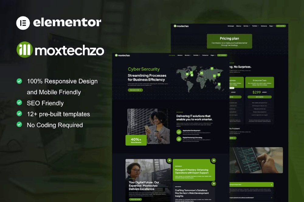 MoxTechzo - Tech Company & IT Service Elementor Template