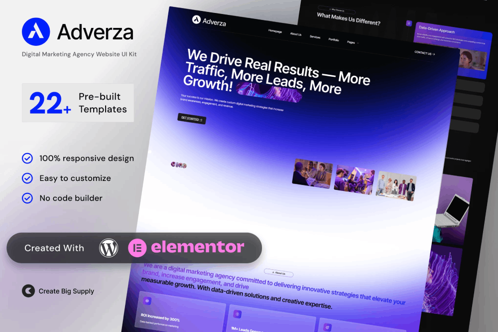 Digital Marketing Agency Elementor Template