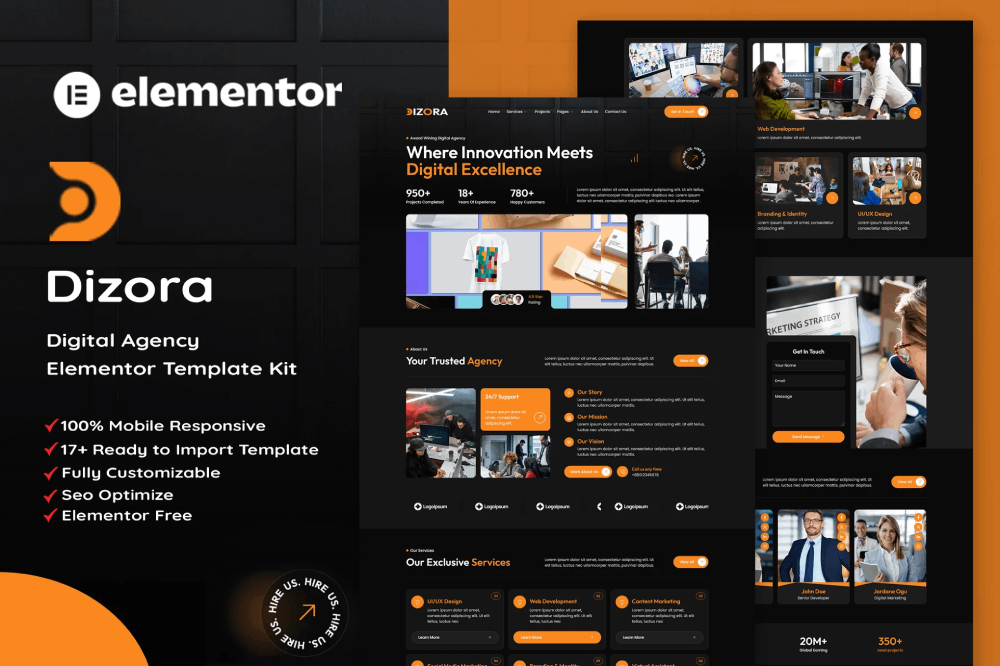 Digital Agency Elementor Template