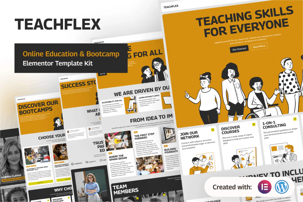 Online Education & Bootcamp Elementor Template